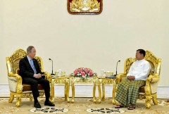Junta attacks hospital as ex-UN chief ends Myanmar visit