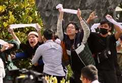 Protesters demand apology for Taiwan massacre