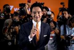 Thai opposition leader Pita Limjaroenrat claims victory