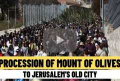 Procession of Mount of Olives to Jerusalem's Old City